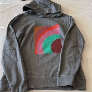 Bonobos Gray Hoodie with Vibrant Geometric Design